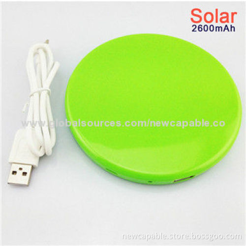 2,600mAh Mini Microsoft's Windows Solar Power Bank with Li-polymer Battery